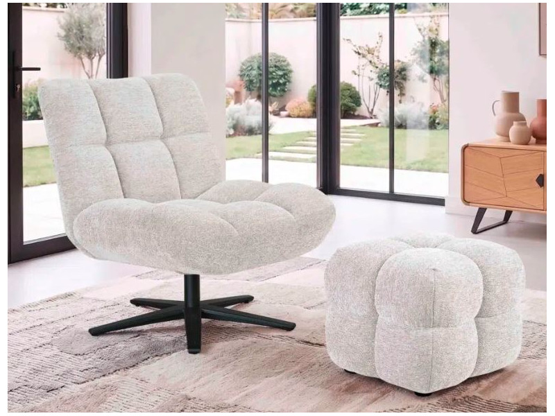 ANGEL O- Fauteuil pivotant 360 ° pied...