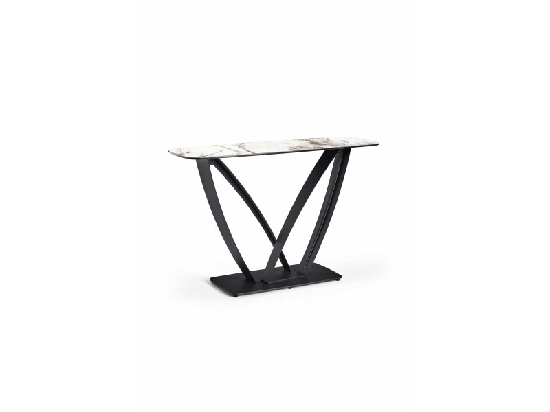 MILAN-Console céramique pied ruban