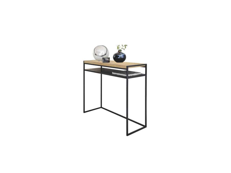 COPENHAGUE-Console fixe bois et métal