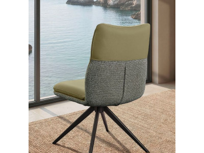 EVA-Chaise en cuir avec...