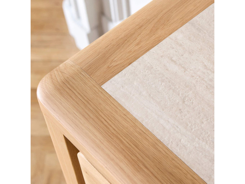 OLONE-Console 1 tiroir dessus bois ou...