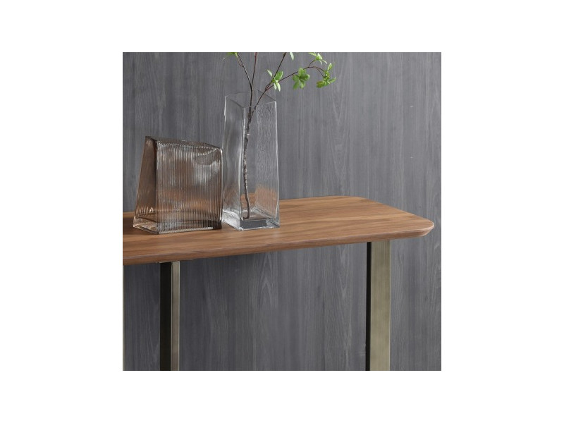 SEQUOIA-Console bois et métal bronze