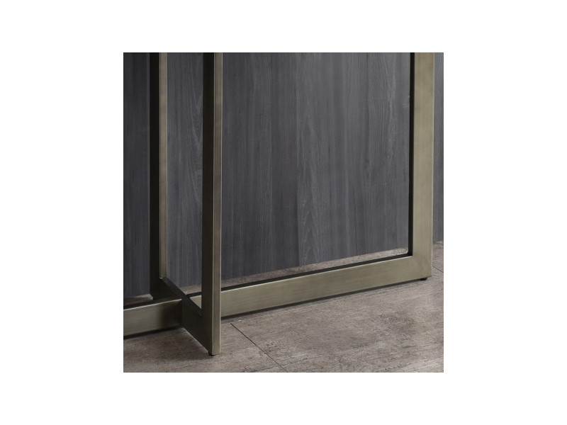 SEQUOIA-Console bois et métal bronze