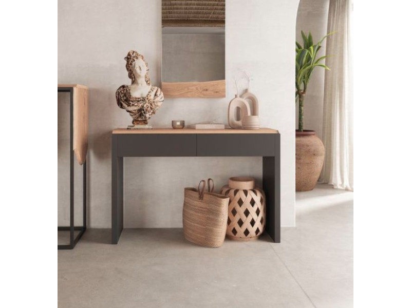 WOODLAND-Console 2 tiroirs