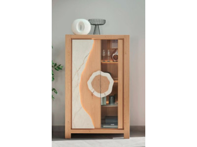 MINERALE -Vitrine 2 portes