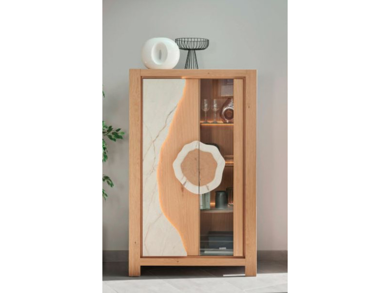 MINERALE -Vitrine 2 portes