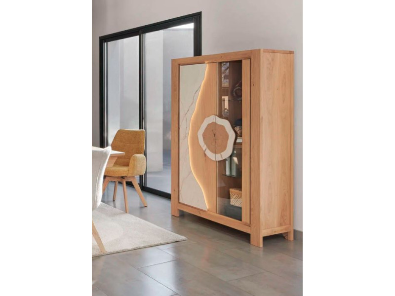 MINERALE -Vitrine 2 portes