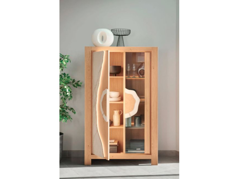 MINERALE -Vitrine 2 portes