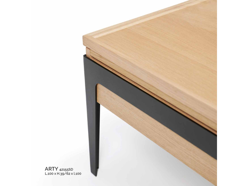ARTY-Table basse carré plateau...
