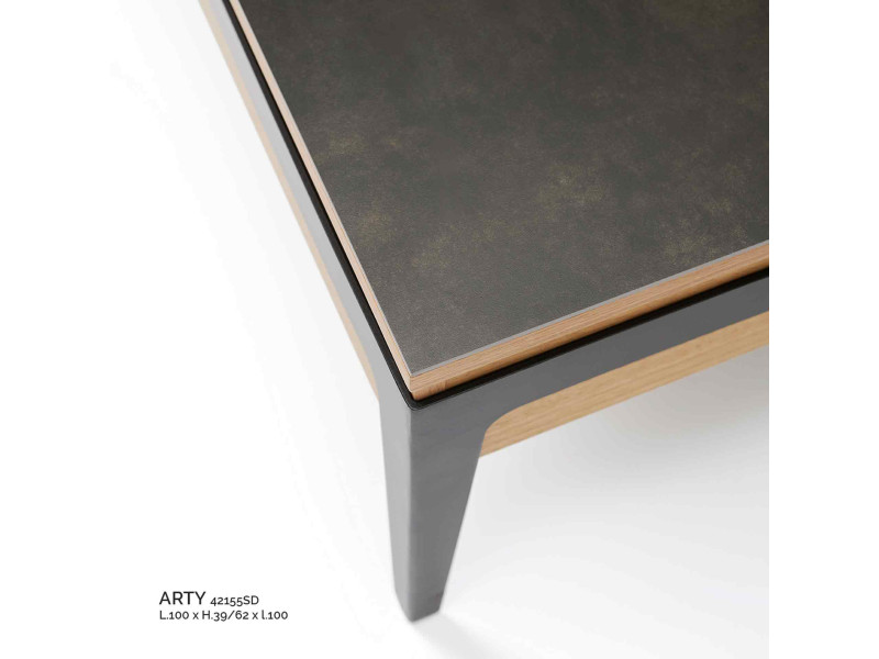 ARTY-Table basse carré plateau...