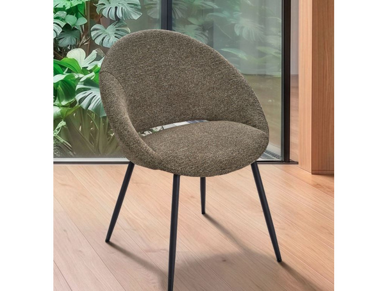 LILOU-Chaise 4 pieds métal