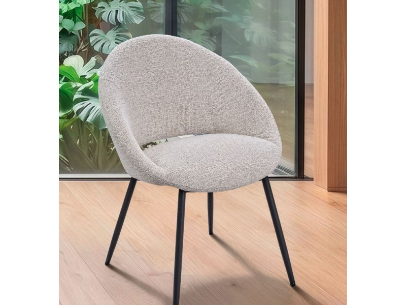 LILOU-Chaise 4 pieds métal