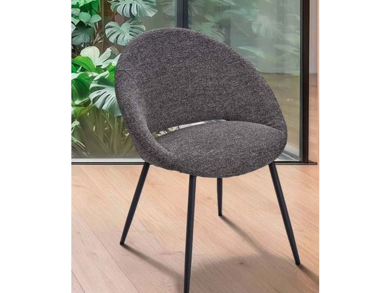 LILOU-Chaise 4 pieds métal