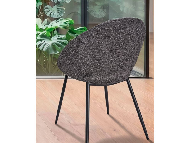 LILOU-Chaise 4 pieds métal