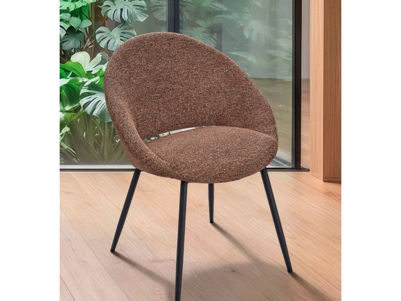 LILOU-Chaise 4 pieds métal