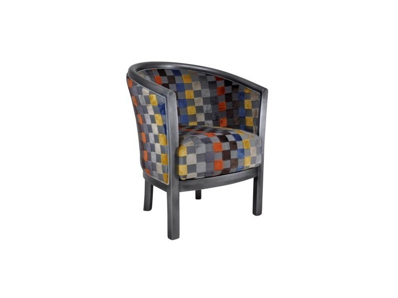JULIEN - Fauteuil fixe de style tissu
