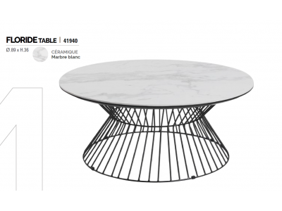 FLORIDE - Table basse ronde