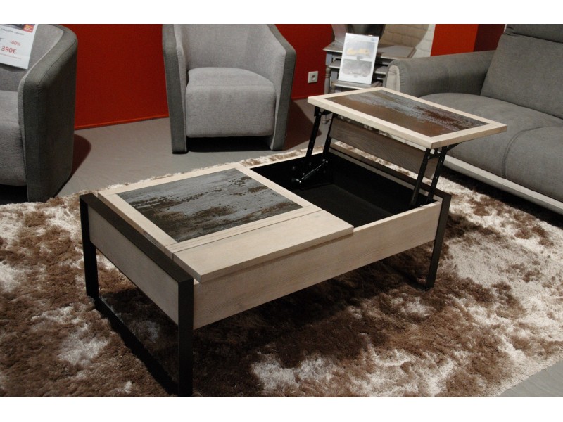 GLICK-Table basse avec 2 plateaux...