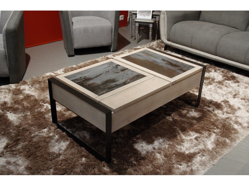 GLICK-Table basse avec 2 plateaux...