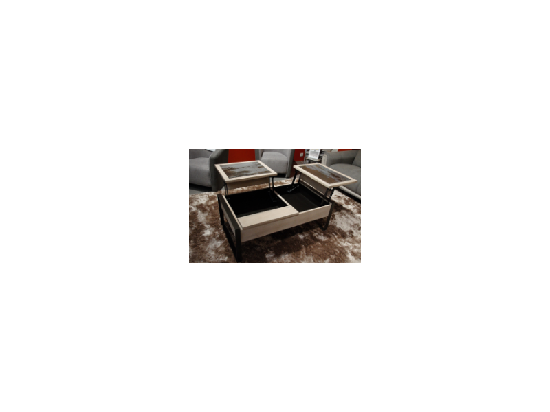 GLICK-Table basse avec 2 plateaux...