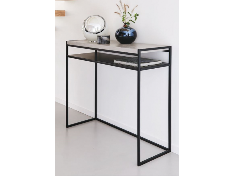 COPENHAGUE-Console fixe bois et métal