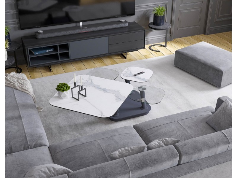 QUATTRO- Table basse 4 plateaux...