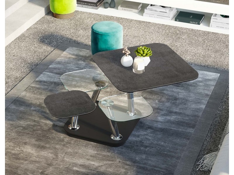 QUATTRO- Table basse 4 plateaux...