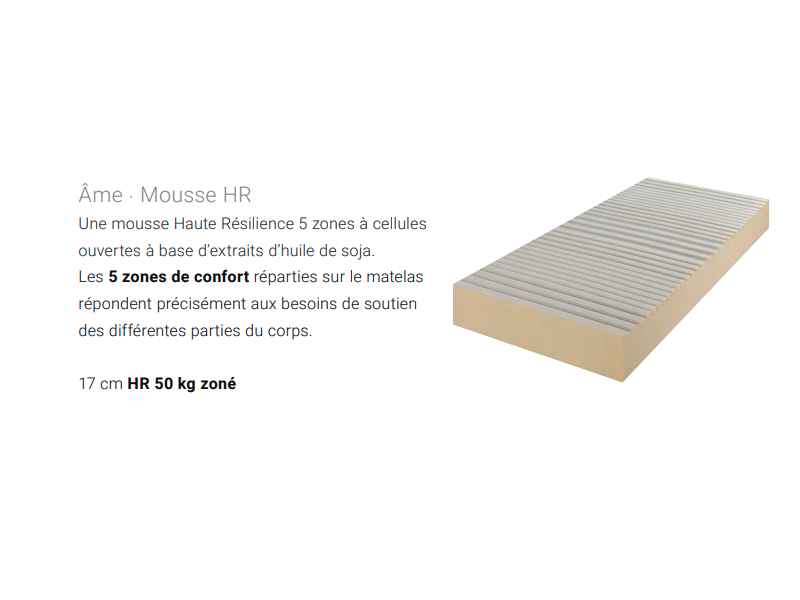ATHENA-Matelas fixe mousse