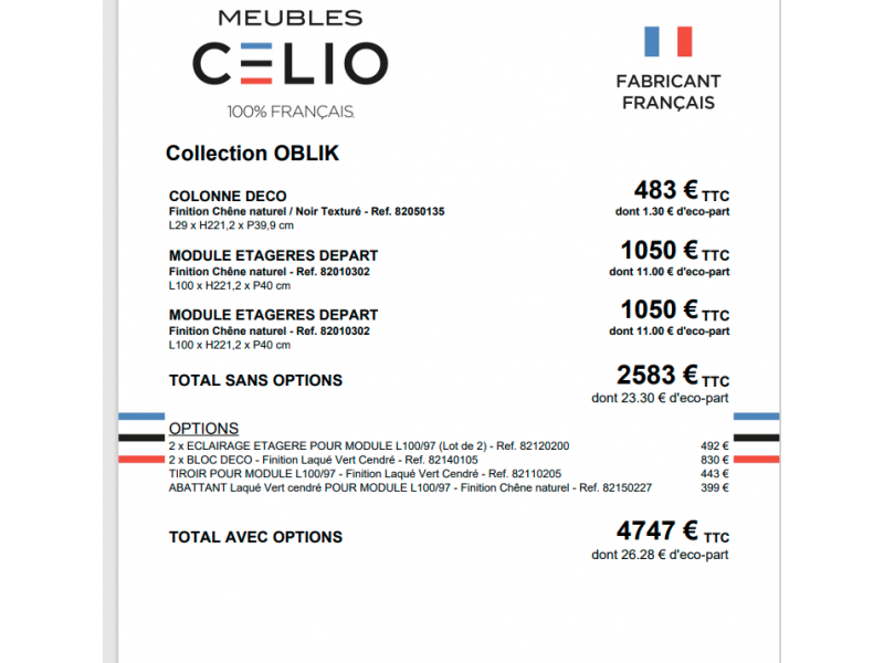 OBLIK - Bibliothèque composable