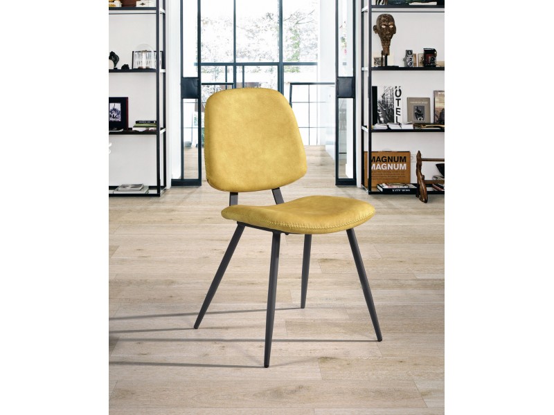 BARGOT-Chaise fixe textile enduit