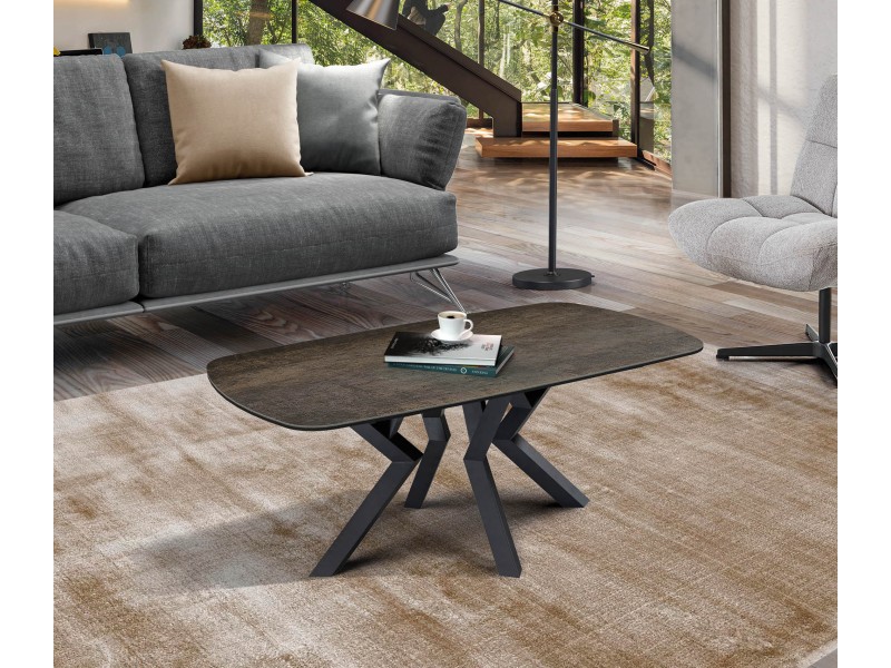 KANSAS-Table basse tonneau pieds en...