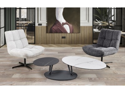 DENVERS-Table basse ovale...