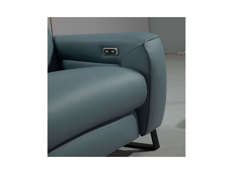 NAPOLES-Canapé cuir 3 places 2 relax...