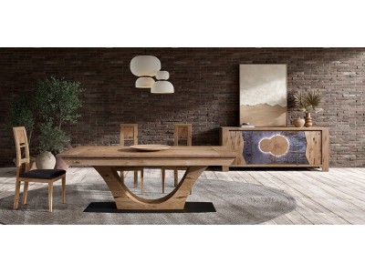 FLOIRAC-Table XXL pied central