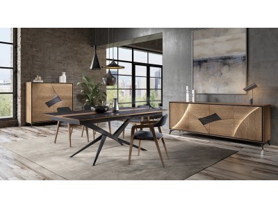 CIRCLE- Table pied central...
