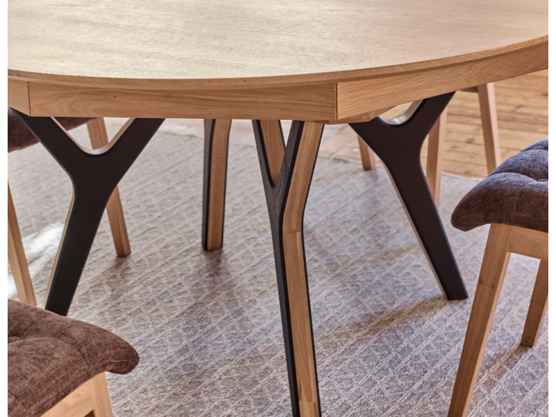 NEO-Table ronde 125 cm avec allonge...