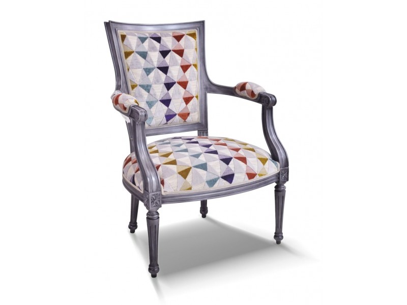 QUENTIN - Fauteuil fixe classique tissu