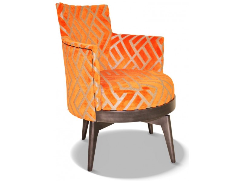 MATHIS - Fauteuil assise pivotante tissu