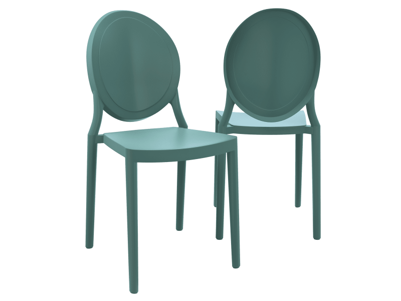 LEON- Chaise polypropylène empilable