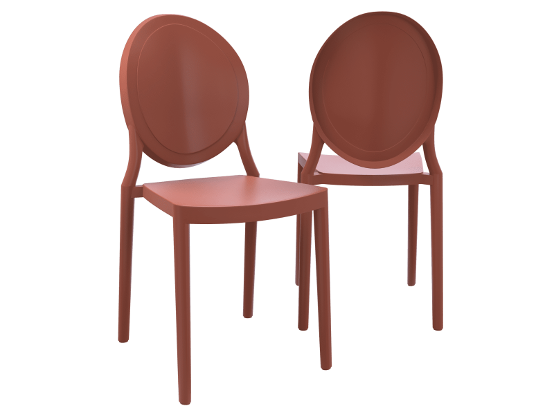 LEON- Chaise polypropylène empilable