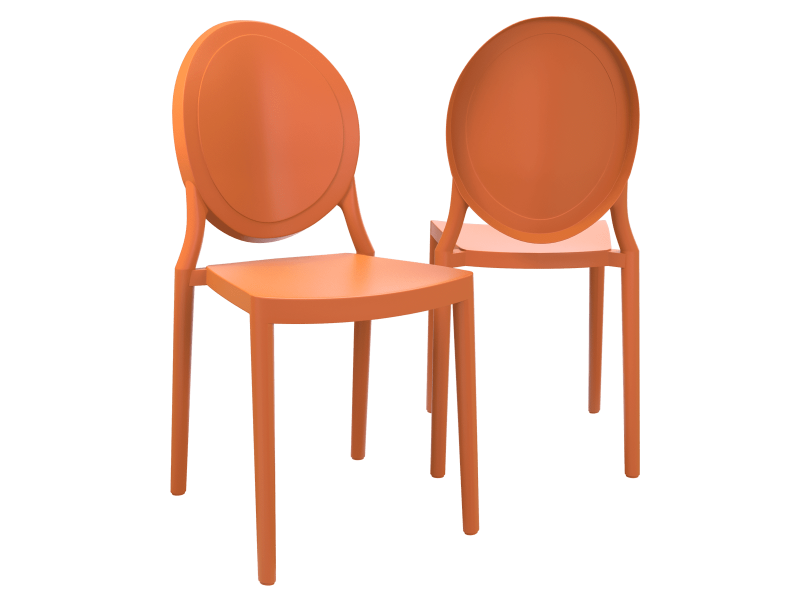 LEON- Chaise polypropylène empilable