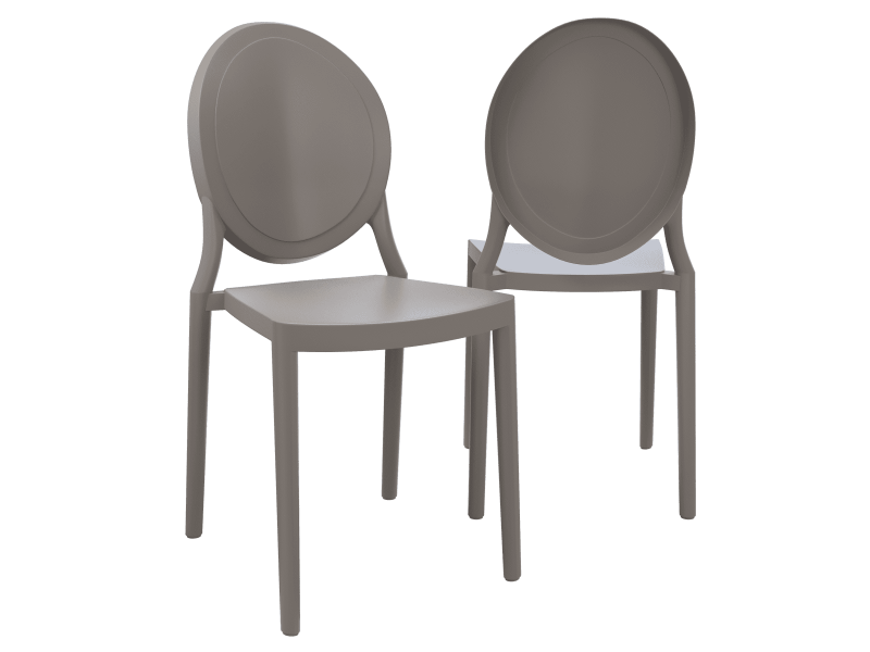 LEON- Chaise polypropylène empilable