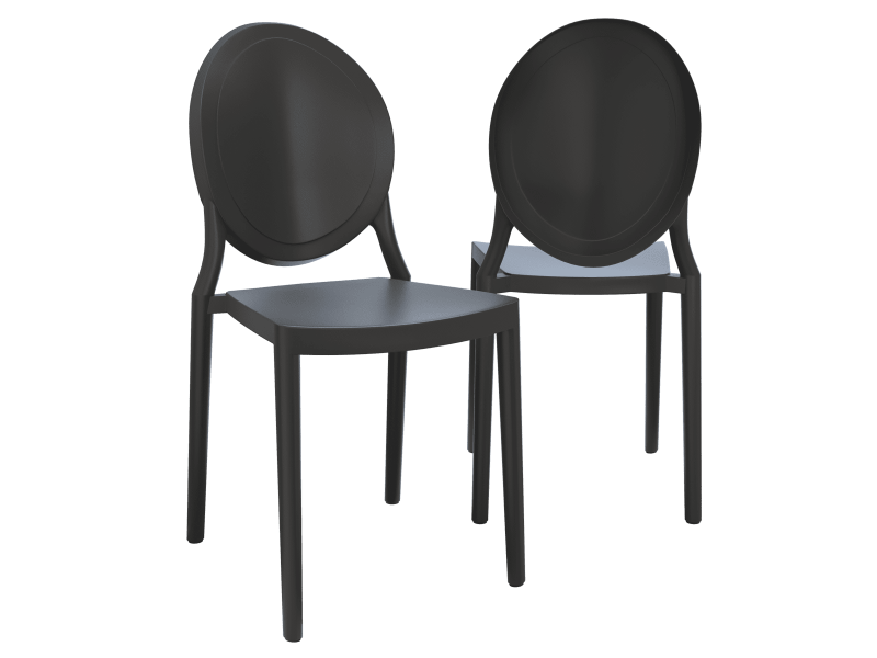 LEON- Chaise polypropylène empilable