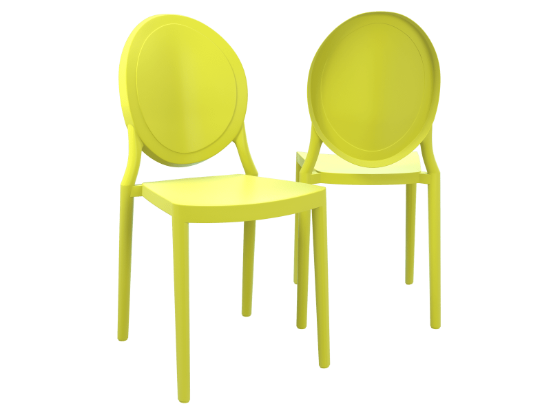 LEON- Chaise polypropylène empilable