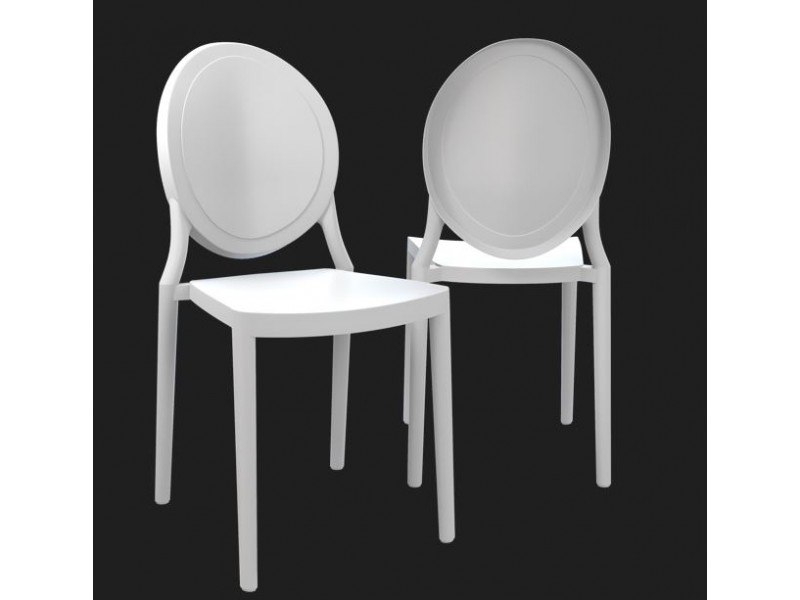 LEON- Chaise polypropylène empilable