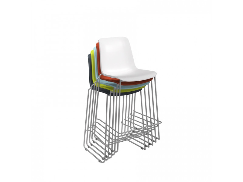 BARZENITH-Chaise haute polypropylène...