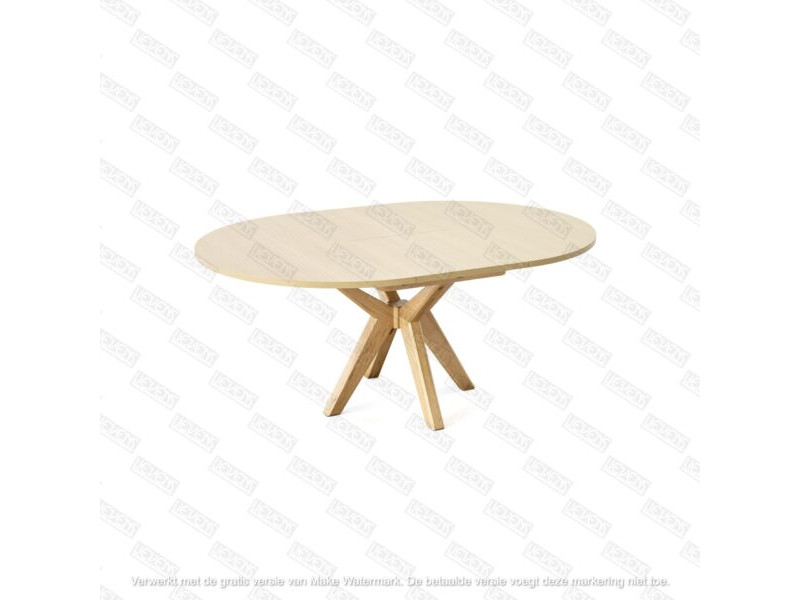 GLOBAL-Table ronde avec allonge pied...