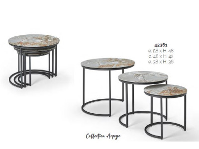 ARPEGE-Table basse set de 3...