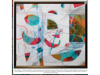 GEOMETRIE-Résine sur verre...