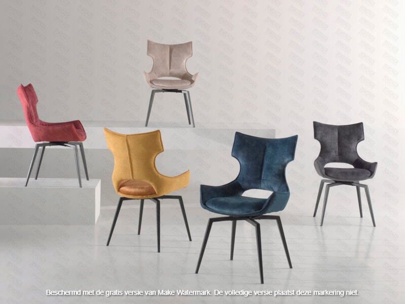 QUEEN-Chaise fixe set de 2 en kaki